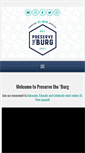 Mobile Screenshot of preservetheburg.org